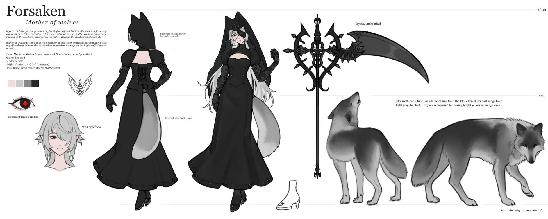 character design (forsaken: mother of wolves) 2026